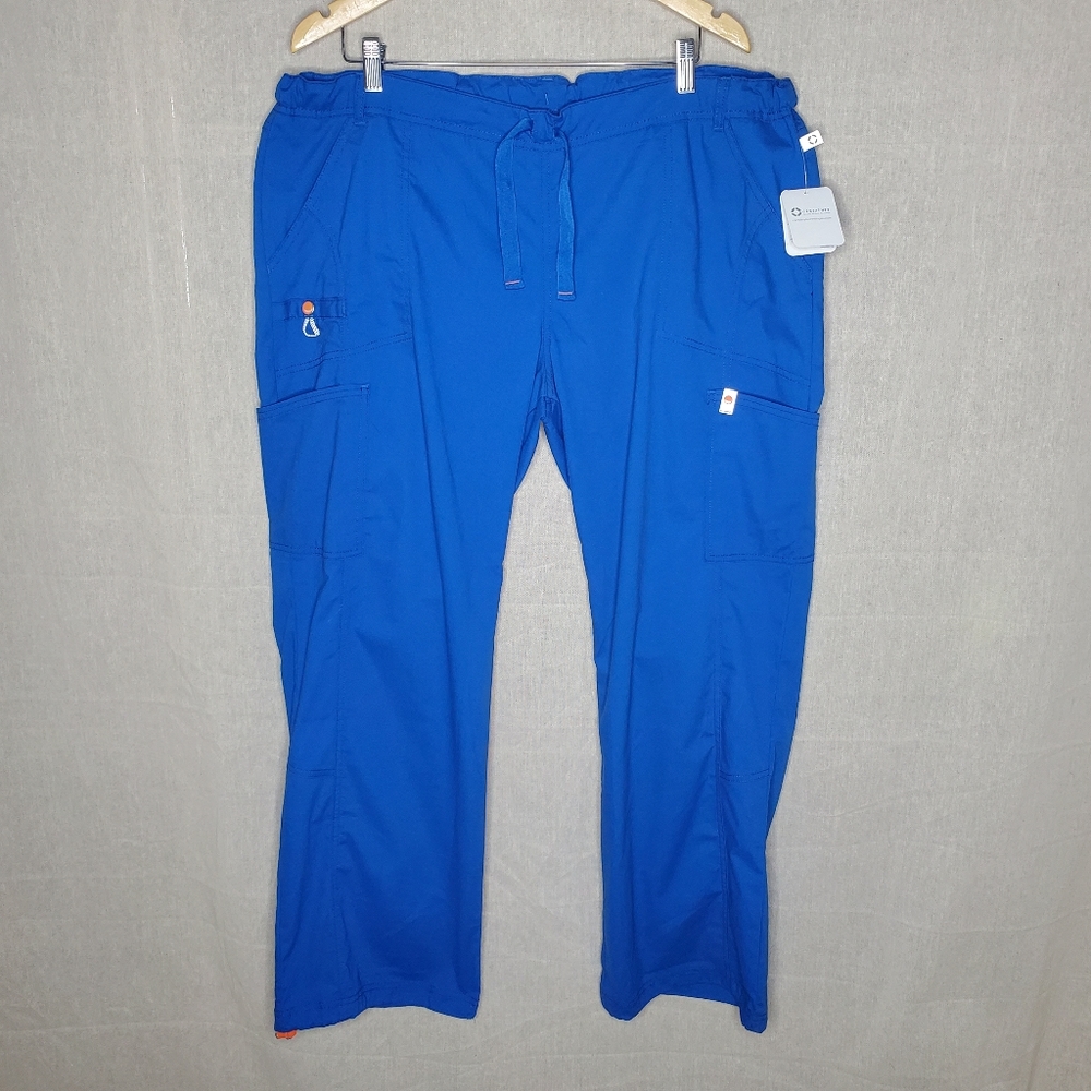 ♤♤ Code Happy Certainty Nurse Scrubs Pants Blue XL NWT